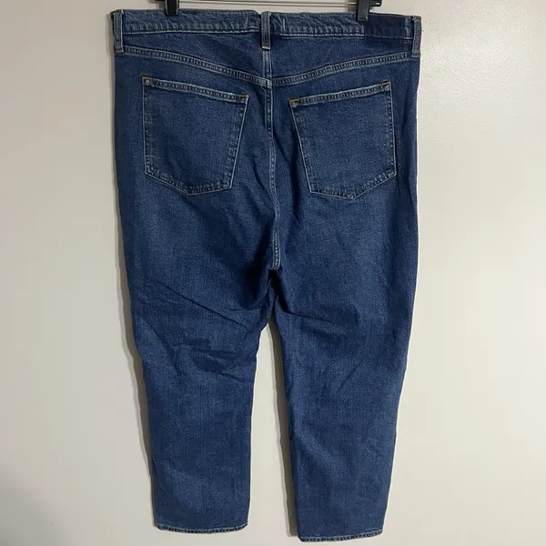 Abercrombie Fitch Curve Love Ankle Straight High Rise Jeans Women's Size 18/34 R - Image 12
