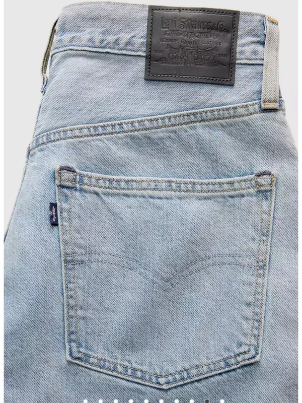 New Levi's 25x31 Blue Label Women's Drop Barrel Jeans Aqua Marine Japanese - Image 6