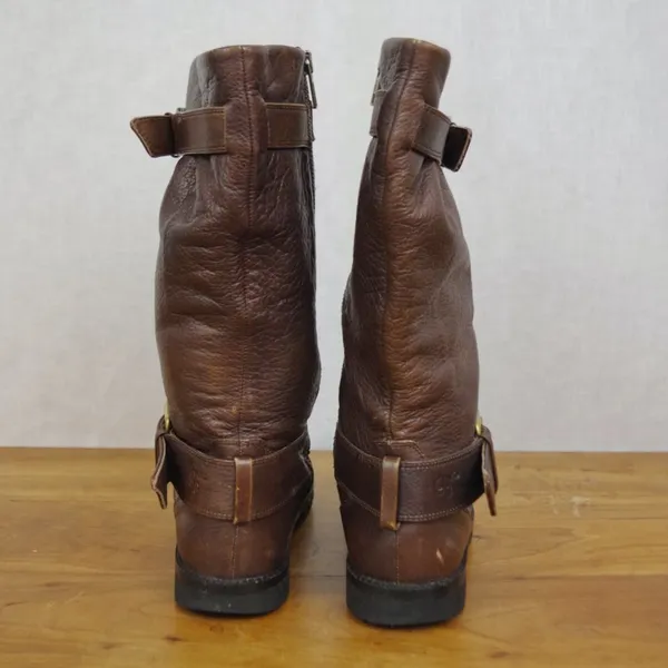 Kenneth Cole Gentle Souls Leather Side Zip Moto Fashion Boots Size 7M - Image 7