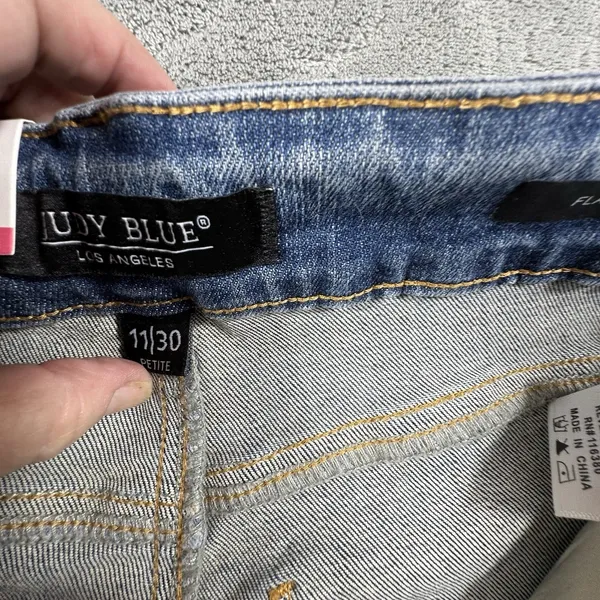 Judy Blue High Waist Petite Tummy Control Flare Jeans 11/30 Retro Hippie New - Image 9