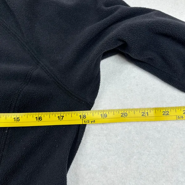 Columbia Fleece Zip Up Hoodie Womens Small Black Full Zip Jacket - Image 6