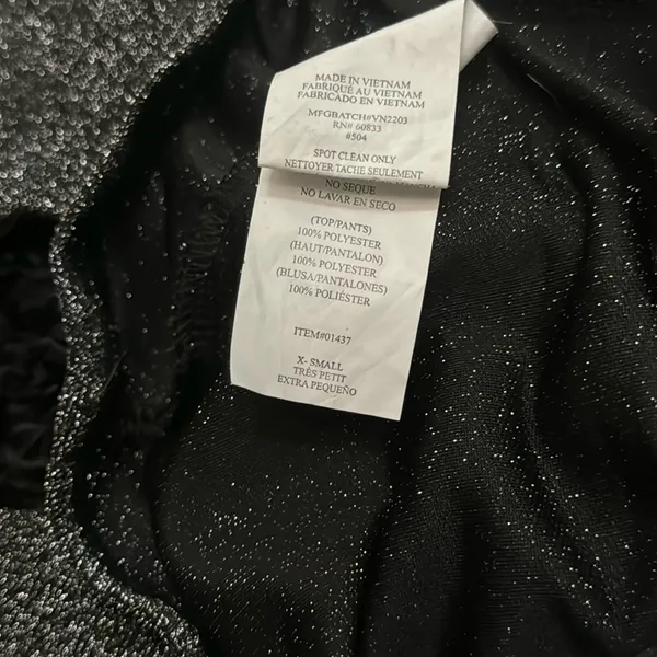 🎃🩷5 for‎ $25 *NWOT*Women’s XS silver sparkly disco/bell bottom costume pants - Image 4