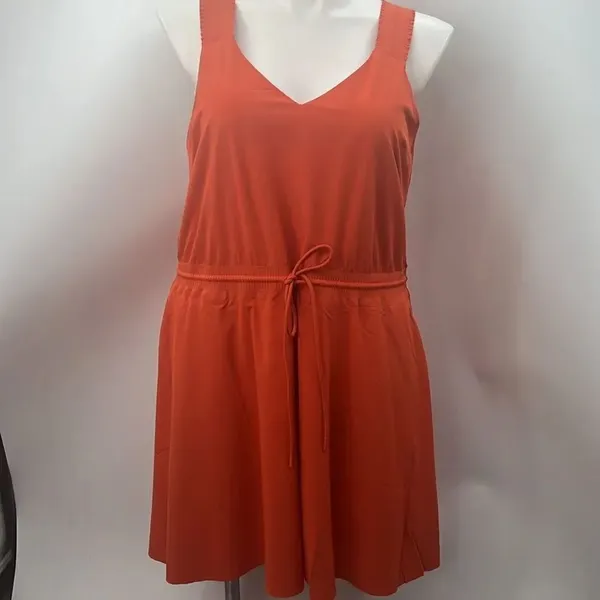 Athleta orange savanna strap athletic dress XL - Image 5