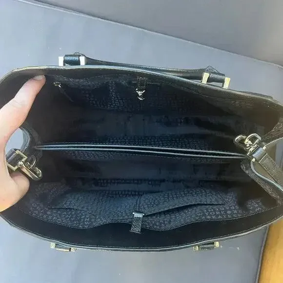 Kate Spade 3 in 1 Large Tote - Crossbody Black Leather - Image 7