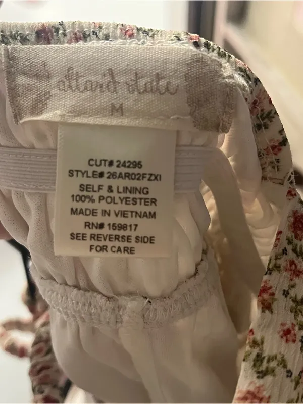 NEW Altar’d State Floral Mini Dress Size Medium NWT - Image 7
