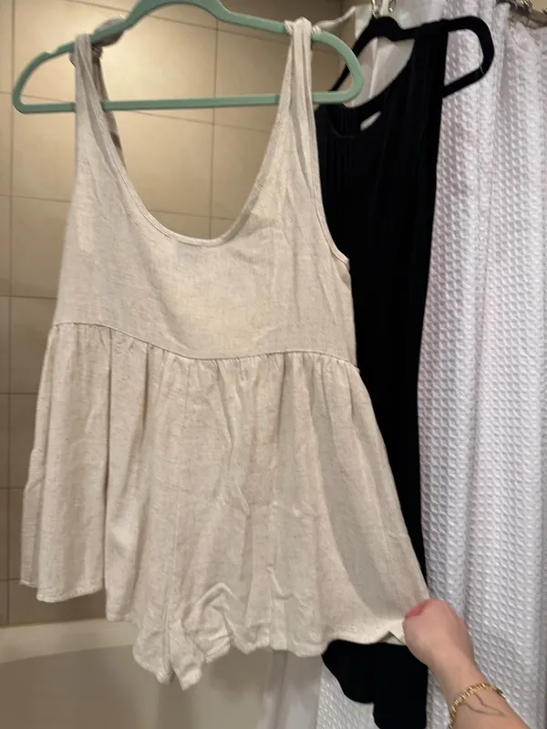 Princess Polly Tay Romper Beige - Image 6