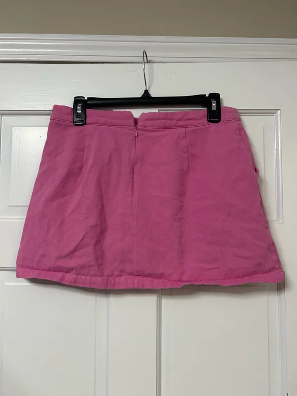 Pink Lily Bright Pink Mini Skort - Image 2