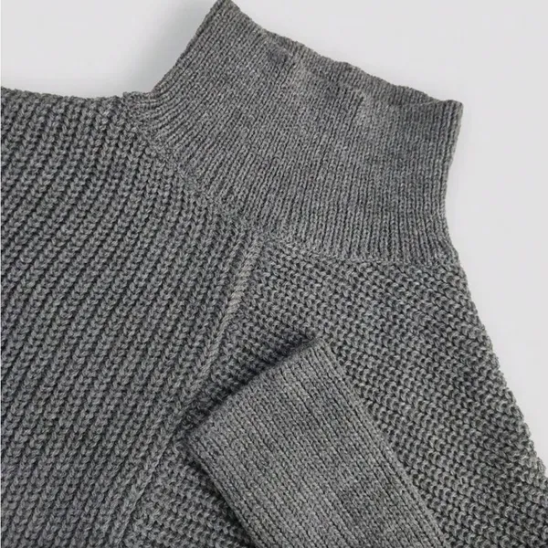 Cozy Ribbed Knit Two-Piece Set in Charcoal Gray NWOT. - Image 5