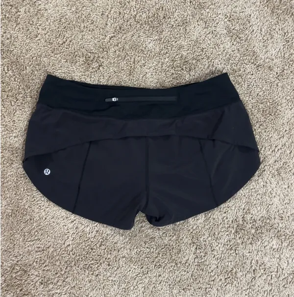 Black Lululemon Shorts 2.5" Speed Up Low-Rise - Image 2