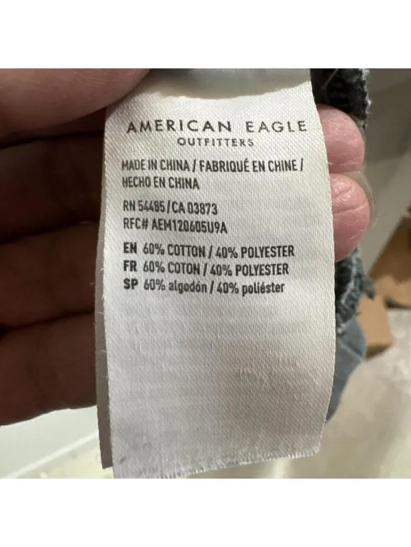 Cozy AF American Eagle Hoodie - Sherpa Lined, Size M - Image 3