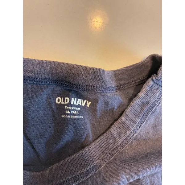 Old Navy Everyday XL Tall T‎ Shirt Gray Crew Neck Short Sleeve Casual Basic Top - Image 2