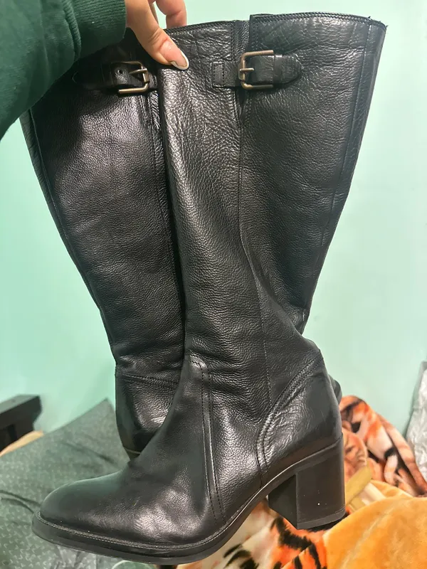 Clarks Mascarpone Ela Women Black Leather Boots - Image 2