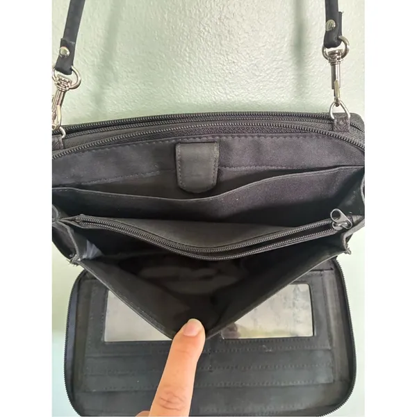 Pelle Studio Cross Body Minimalist Rectangle Muriel Pocket Bag Purse Pocketbook - Image 6