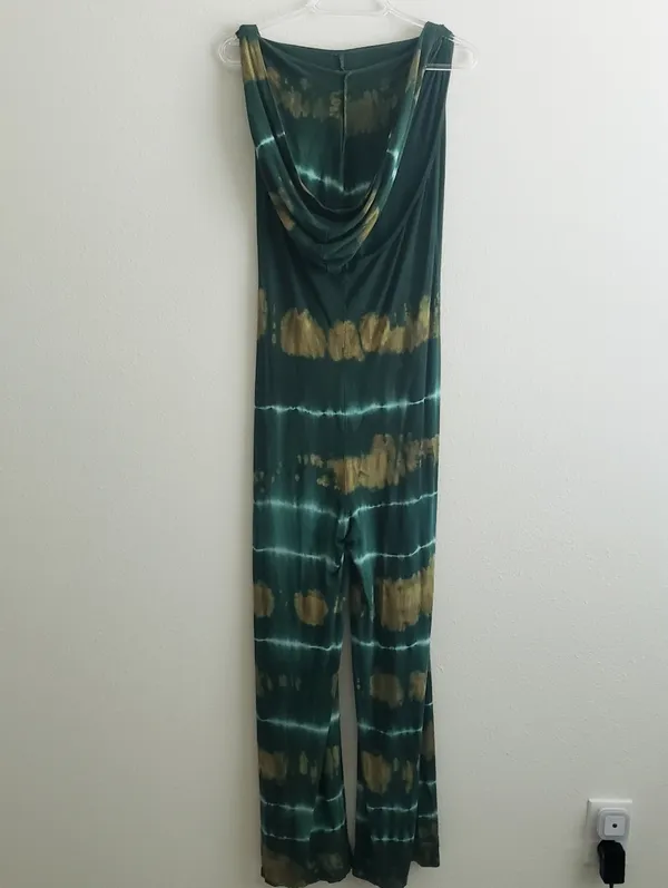Earthbound Tie Dye Sleeveless Hooded Jumpsuit - Image 4