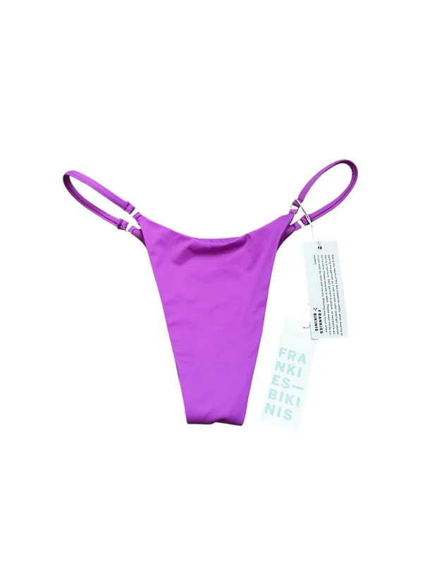 NWT Frankies Bikinis Sara Thong Bikini Bottom Passion Fruit Purple - Image 6