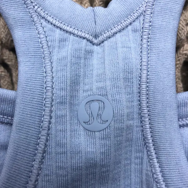 Lululemon NWT Ebb To Street Tank Top Size 12 - Blue Linen - Image 7