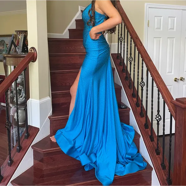 Blue Sherri Hill Dress - Image 5