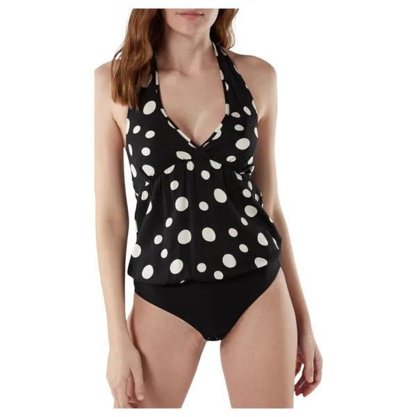 Intimissimi Satin Dots Viscose Halter Bodysuit Size Small - Image 7