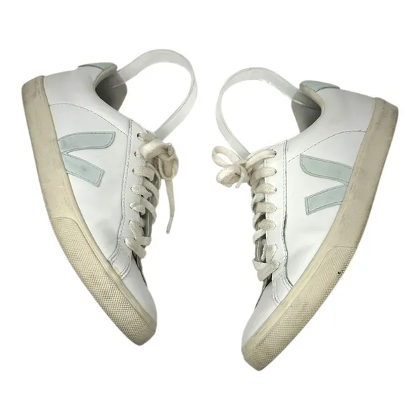 Veja Esplar Leather White Sneakers Size 38 (US 7) - Image 7