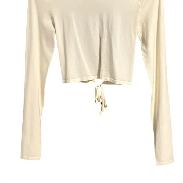 Aritzia Sunday Best Ellie Open Back Mock Neck Sweater Size M - Image 7