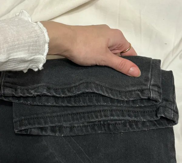 Black Wide Leg Jeans - Image 4