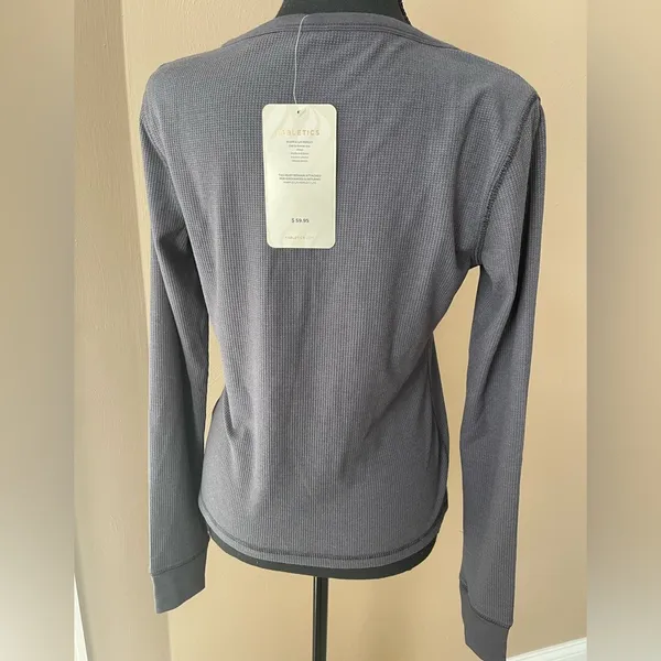 Fabletics Women’s Waffle Henley Long Sleeve Shirt - Image 5
