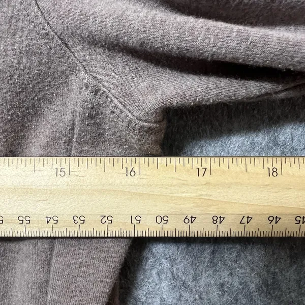 Banana Republic Womens XS Taupe Brown Full‎ Zip Shawl Collar Sweatshirt Jacket - Image 2