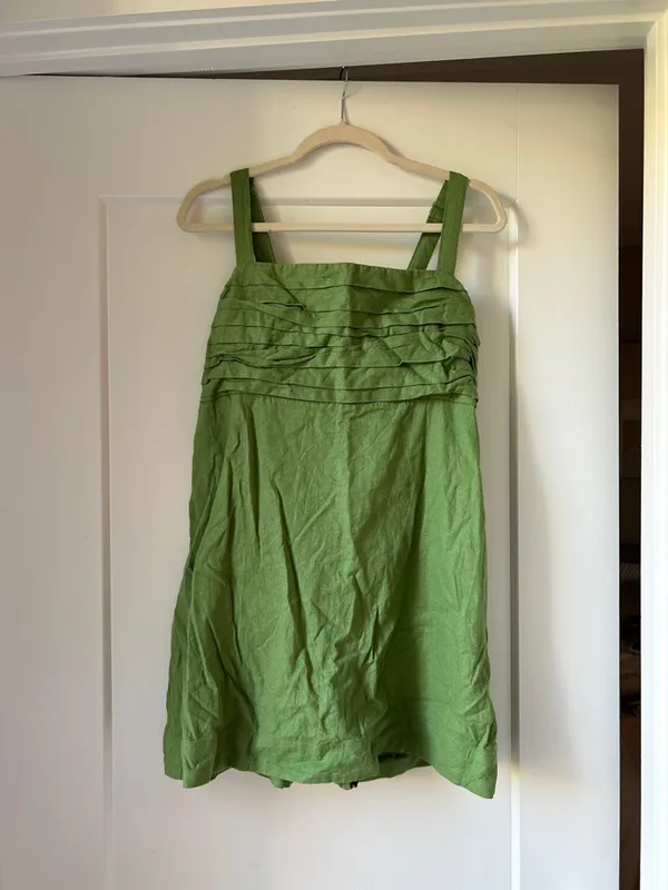 Abercrombie Green Sleeveless Women's Dress - Image 2