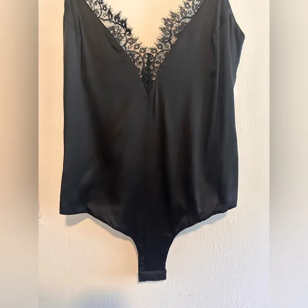 For Love And Lemons x Jaime King Black Lace Bodysuit Sz M - Image 6