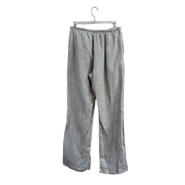 Brandy Melville Tan White Striped 100% Linen Drawstring Pants One Size NWT - Image 2
