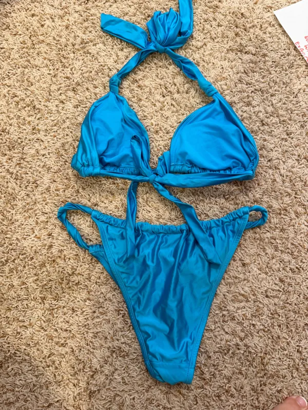 wild fable Bright Blue Girls Two-Piece Swim Bikini - Image 3