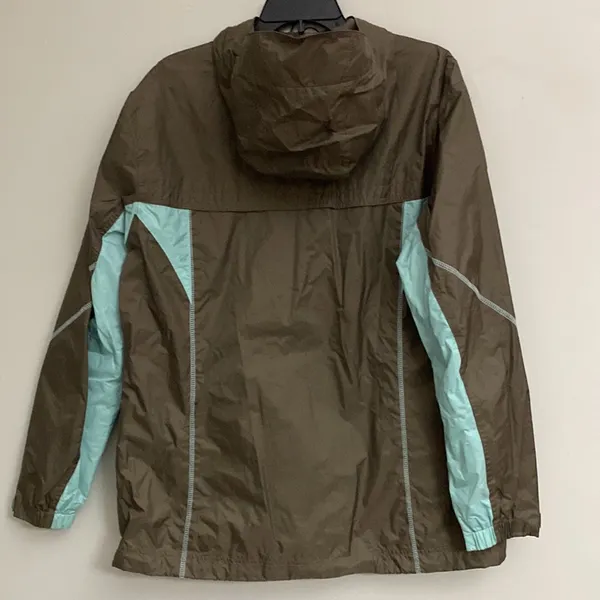 Columbia womens brown/blue full zip windbreaker size XL - Image 7