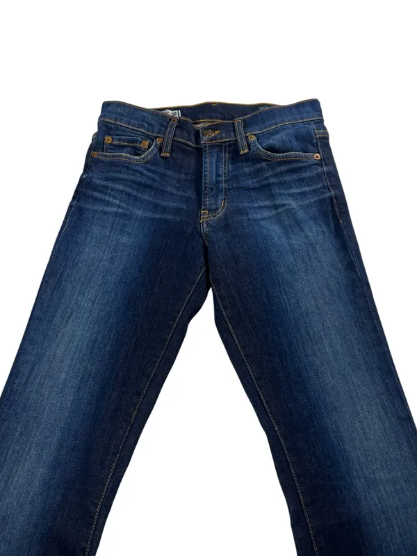 Genuine Red Engine Vintage Original Denim Mid-Rise Hip-Slimming Flare Jeans 27 - Image 4