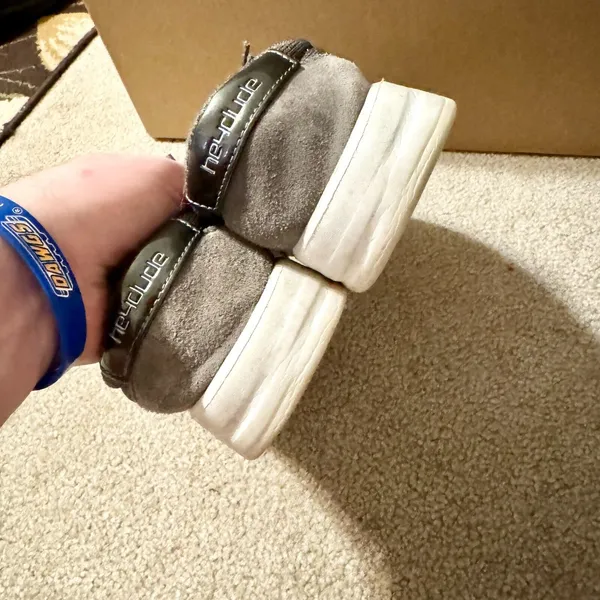 Hey Dude Women Size 9 Kenina Sparkling Grey‎ Laced Slip On Comfort Casual Summer - Image 6