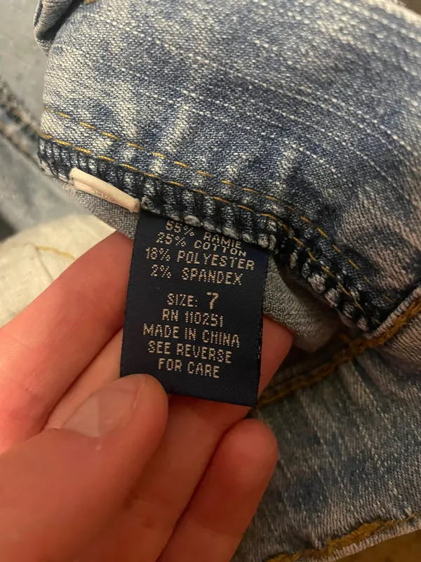 Angels Jean Shorts Blue Size 26 - Image 3