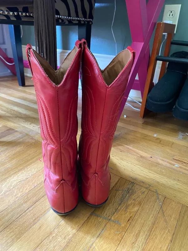Red Cowgirl Boots - Image 2