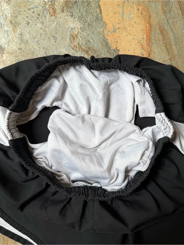 Nike Dri-FIT Tempo Running Shorts Black White Mesh Trim Inner Brief Size Small S - Image 6