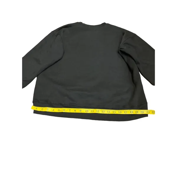UNIF ‘Forget Paradise’ Pullover Crewneck Sweatshirt - Size Large - Black & White - Image 7