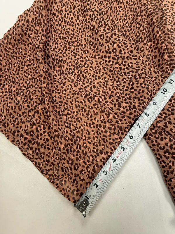 aerie Brown Leopard Print Swim Coverup - Image 4