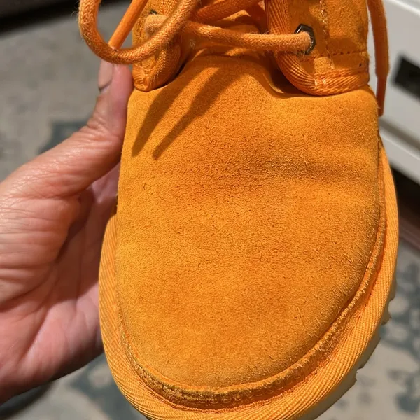 UGG NEUMEL ANKLE BOOTS SUEDE COLIFORNIA POPPY WOMEN 5 orange - Image 12