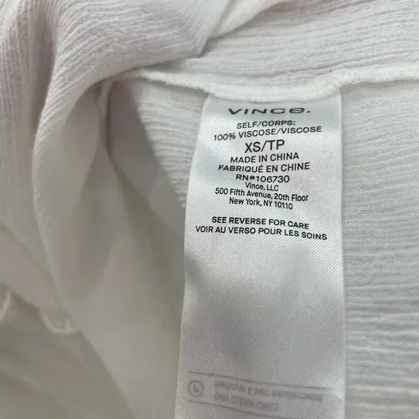 Vince Shirred Sleeveless Tiered Midi Long Dress in‎ Off White Size XS - Image 13