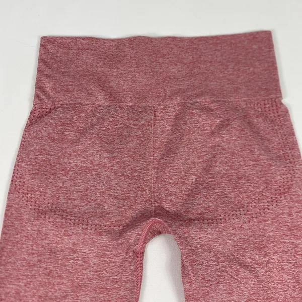 Gymshark Leggings Womens Pink Seamless High Waist‎ Textured Yoga Gym Pants - Image 8