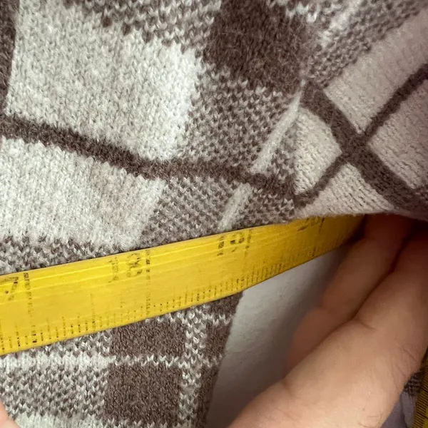 Love Tree Brown Plaid Cardigan Cottagecore Academia‎ Retro Preppy Vintage Inspired Large - Image 6