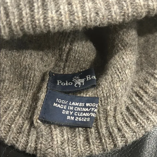 Ralph Lauren Color Block Knit Beanie in Gray and Green. Please see pic for flaws - Image 10