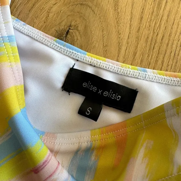 Elise x Elisia - Nova One Piece Asymmetrical Swimsuit in Yellow Multi - NWT - Image 4