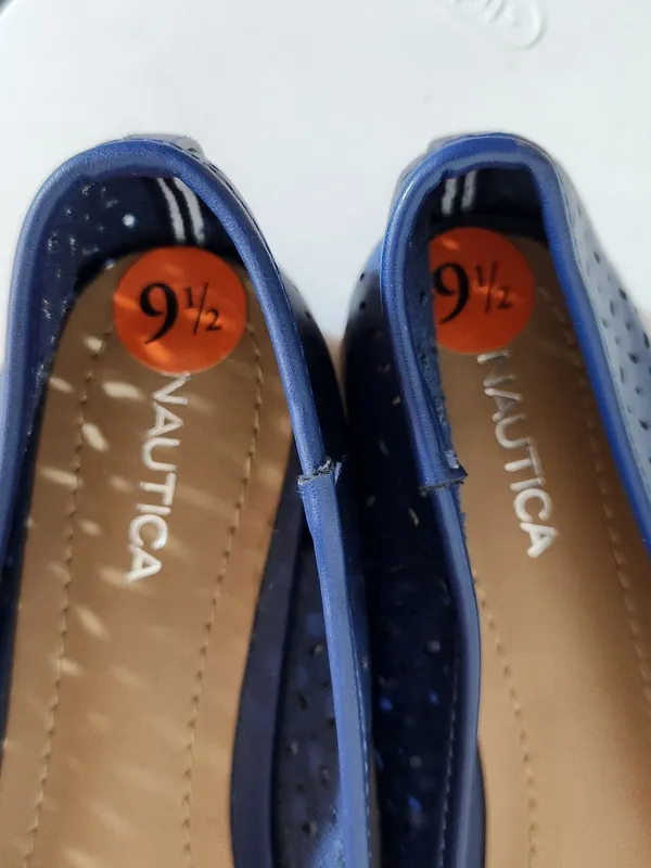 Nautica Navy Blue Perforated Ballet Flats Size 9.5 NWOT - Image 5