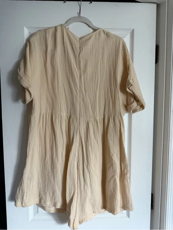 Emery Rose Linen Blend Romper Size XL - Image 2