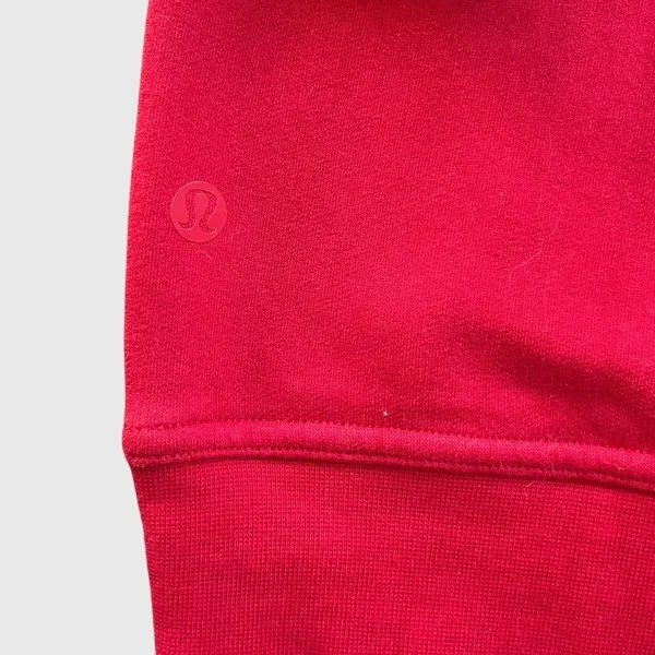 Lululemon All Yours Crewneck Sweatshirt Red Long Sleeve Pullover Women's Size 4 - Image 6