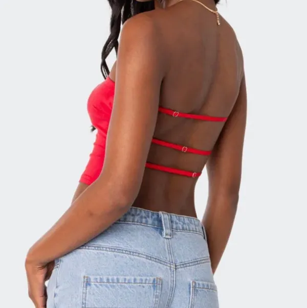Edikted Red Tube Top - Image 2