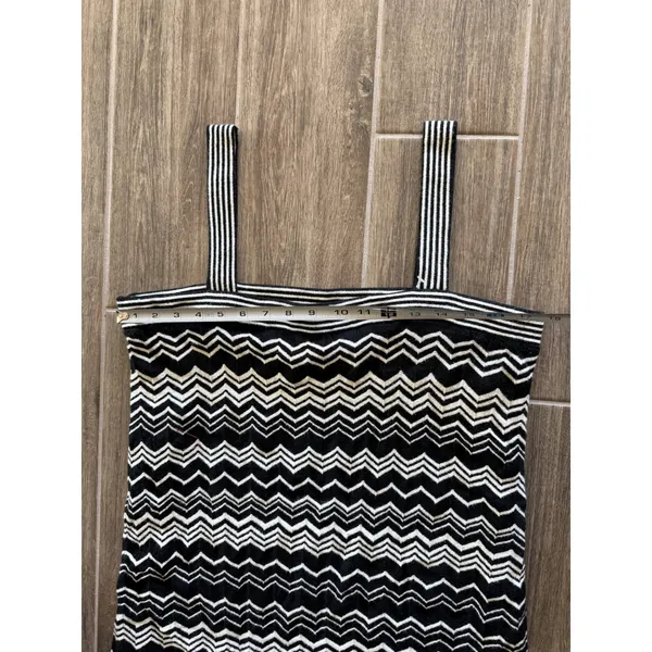 Missoni for Target Black White Zigzag Knit‎ Tank Dress Size L - Image 2